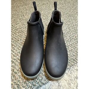Bogs Bloom Sauvie II Chelsea Waterproof Garden Boots Size 9 EU 40 Black/Pink